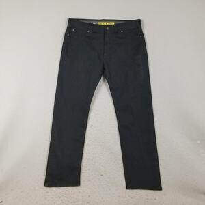 Lee Extreme Motion Jeans Mens 40x32 Black Slim Straight Stretch Denim Pants